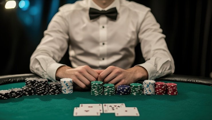 Speed Baccarat live dealer studio with multi-camera feed on pgdewa slot mobile